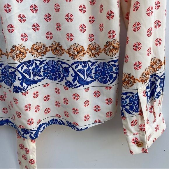 Maeve | Anthropologie Elan Scarf Blouse 2 - Picture 9 of 10